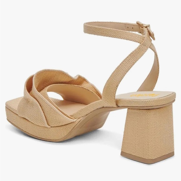 Beige/Tan Ruffle Heels - Picture 3 of 6